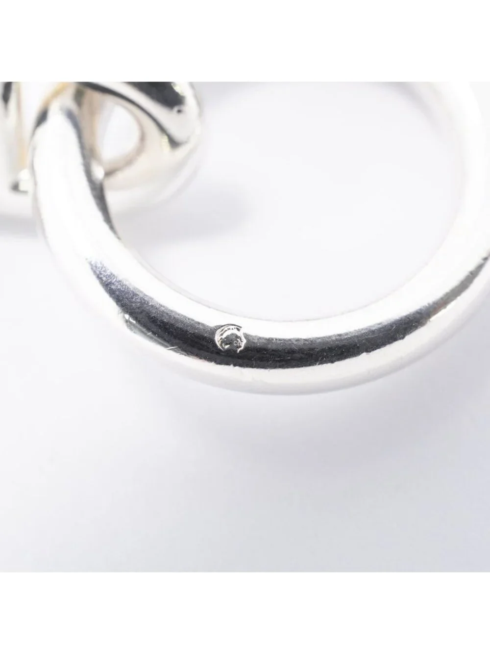 Hermes Bre T Chaine D'ancre GM Silver Bracelet